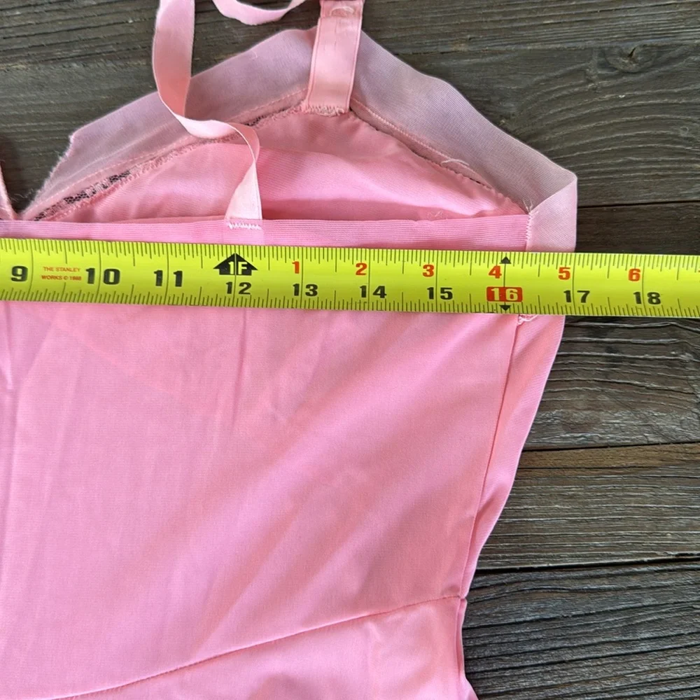 Vintage Pink Slip Chemise with Ruffle Hem - Picture 12 of 14
